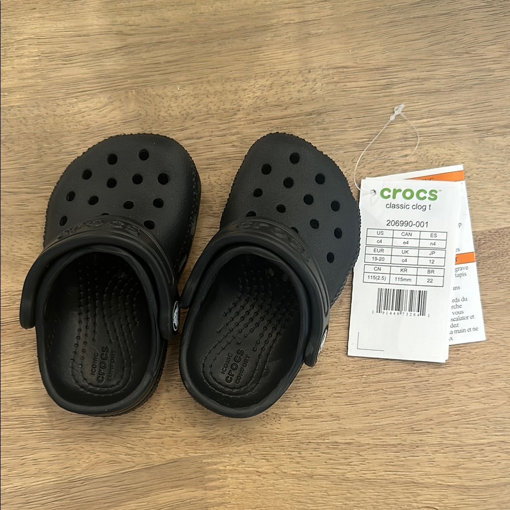 Crocs Toddler Classic Clog - Black